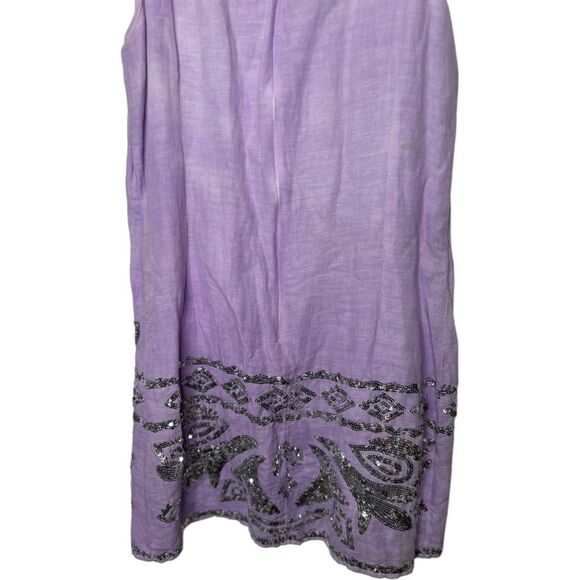 Boston Proper Lavender Purple Sequin Line. blend Mini Dress Size 10 Princess - Picture 9 of 12